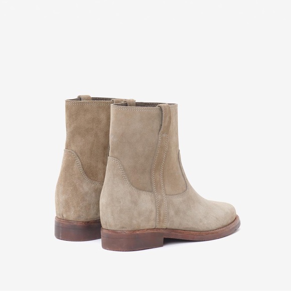 Isabel Marant Susee Suede low Ankle Boots in Taupe size 39 (8) - Picture 3 of 16